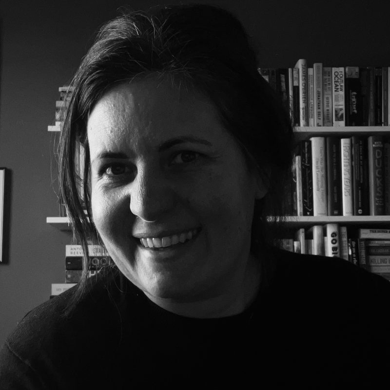 B&W image of Michelle Strauss